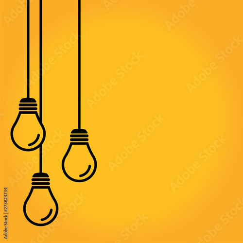 vector border light pendant hanging on background