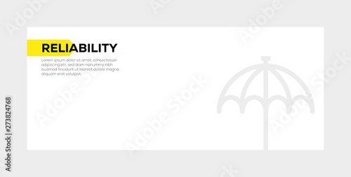 RELIABILITY BANNER CONCEPT