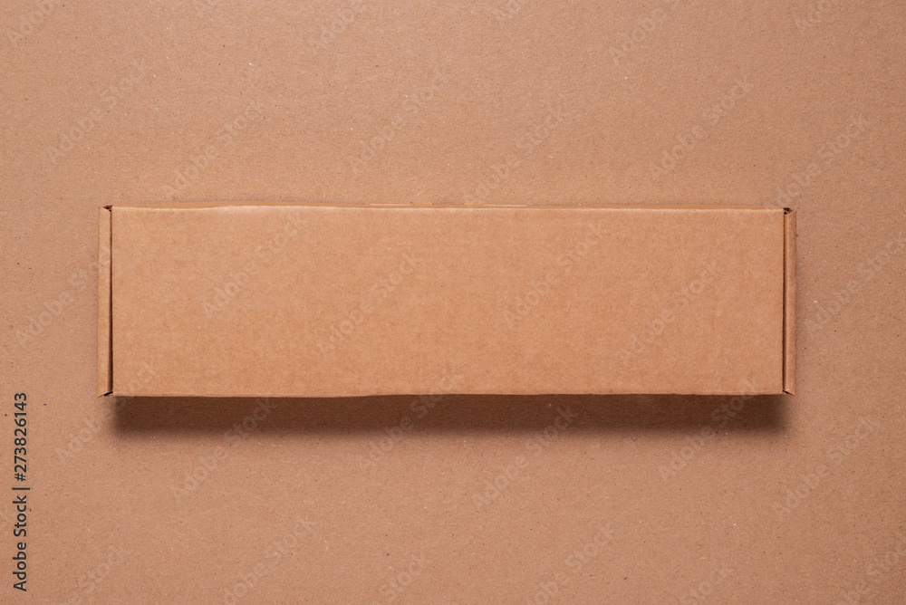 Brown Carton Cardboard box, mock up, copy space Brown Carton Cardboard box, mock up, copy space