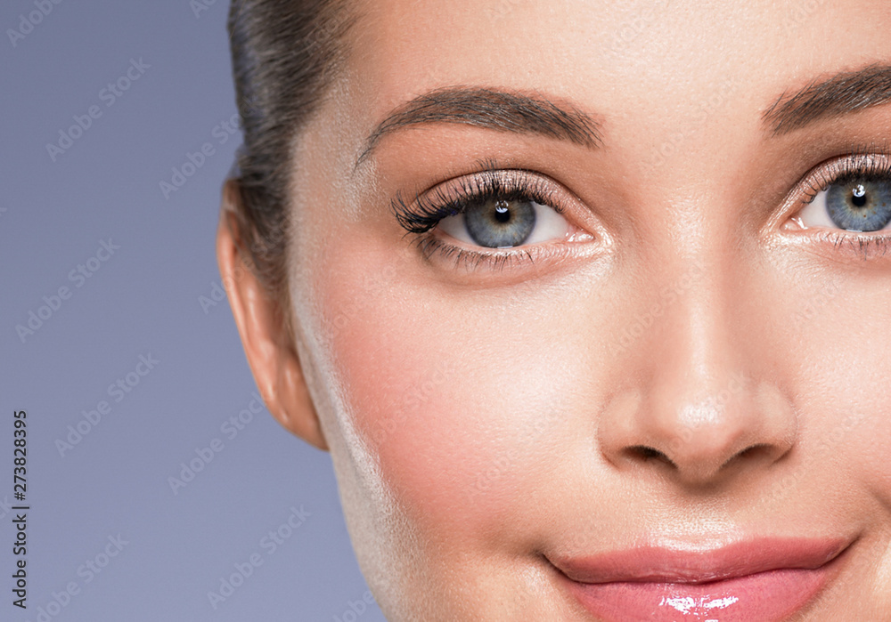 Beauty woman face healthy skin concept