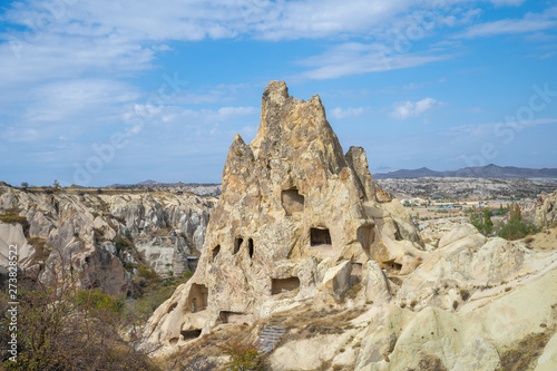 View of Cappadocia landscape in Goreme, Turkey