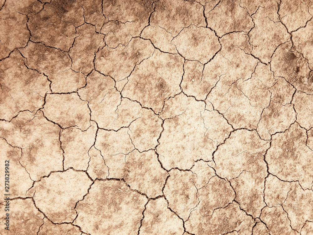 The ground has cracks in the top view for the background The ground has cracks in the top view for the background