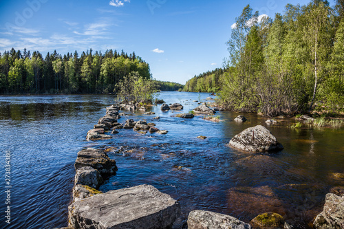 Summer landscape - lake on ...