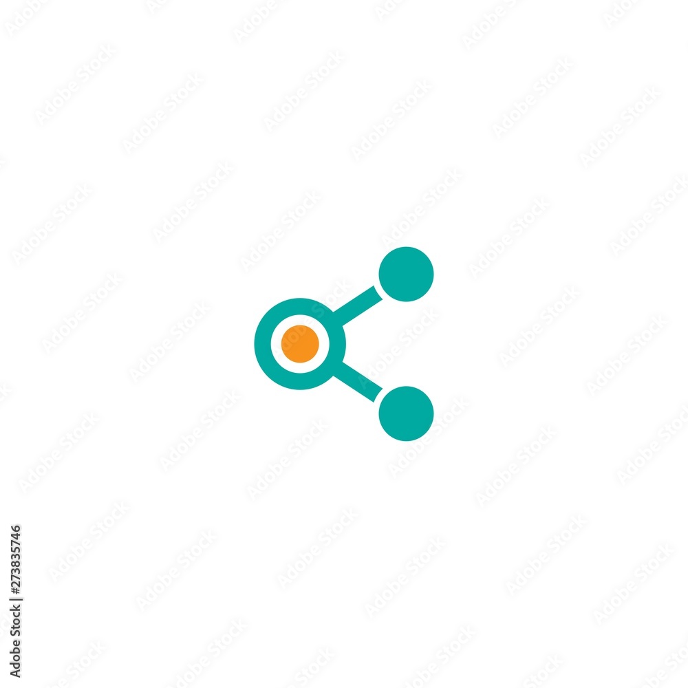 Share, send link button. Blue right line icon. Simple pictogram isolated on white. Share, send link button. Blue right line icon. Simple pictogram isolated on white.