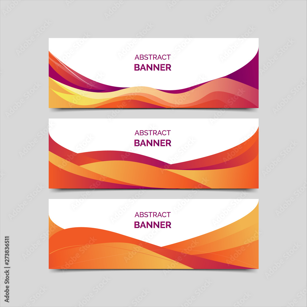 abstract vector banner.modern template design for web