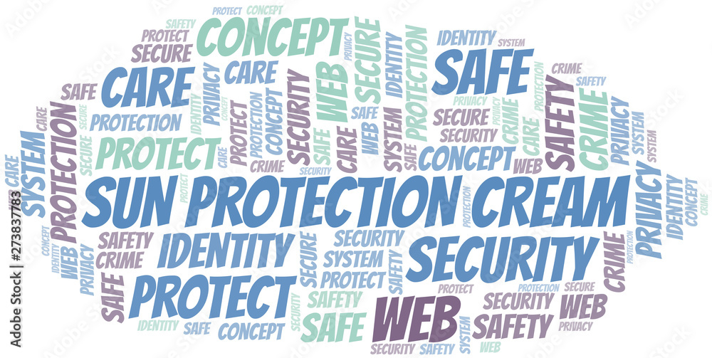 Sun Protection Cream word cloud. Wordcloud made with text only. Sun Protection Cream word cloud. Wordcloud made with text only.