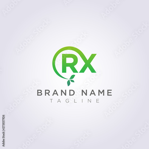 Free Download Logo Vector Leaf Icon Design RX Letter Symbol - GFXLoad