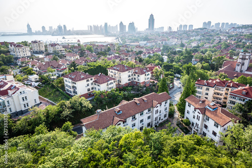 Red house and forest in Qingdao, China
