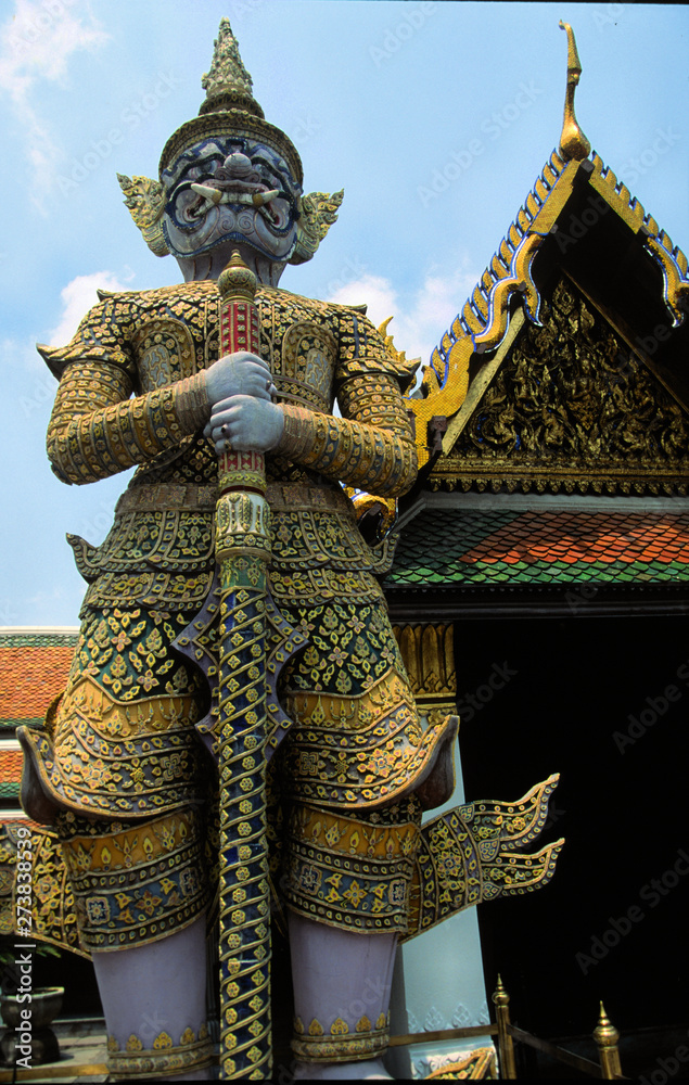 tempelwächter in bangkok