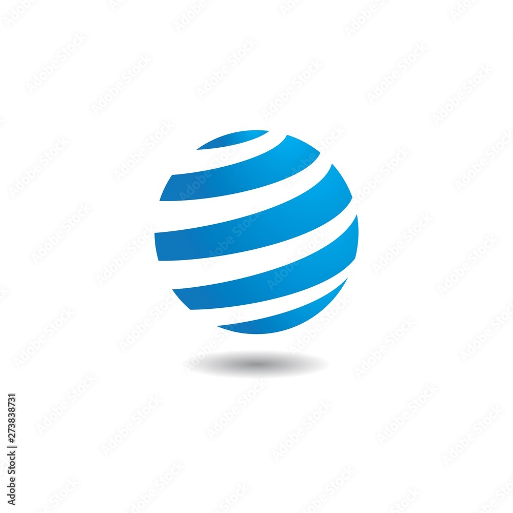 Globe technology ilustration logo Globe technology ilustration logo