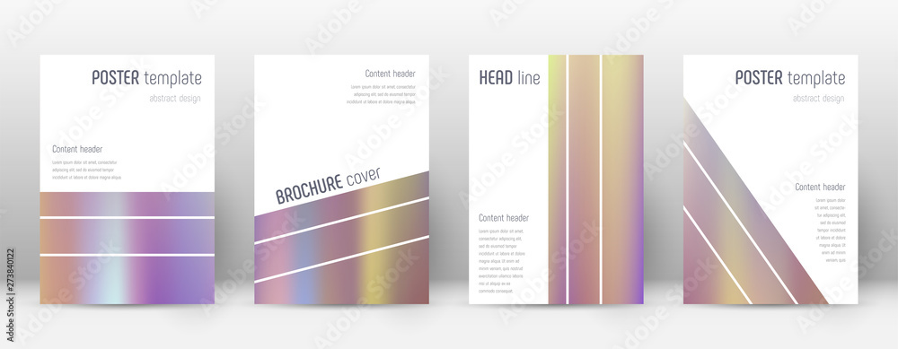 Flyer layout. Geometric marvelous template for Bro