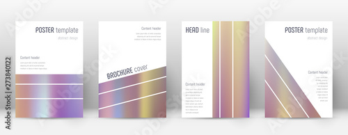 Flyer layout. Geometric marvelous template for Bro