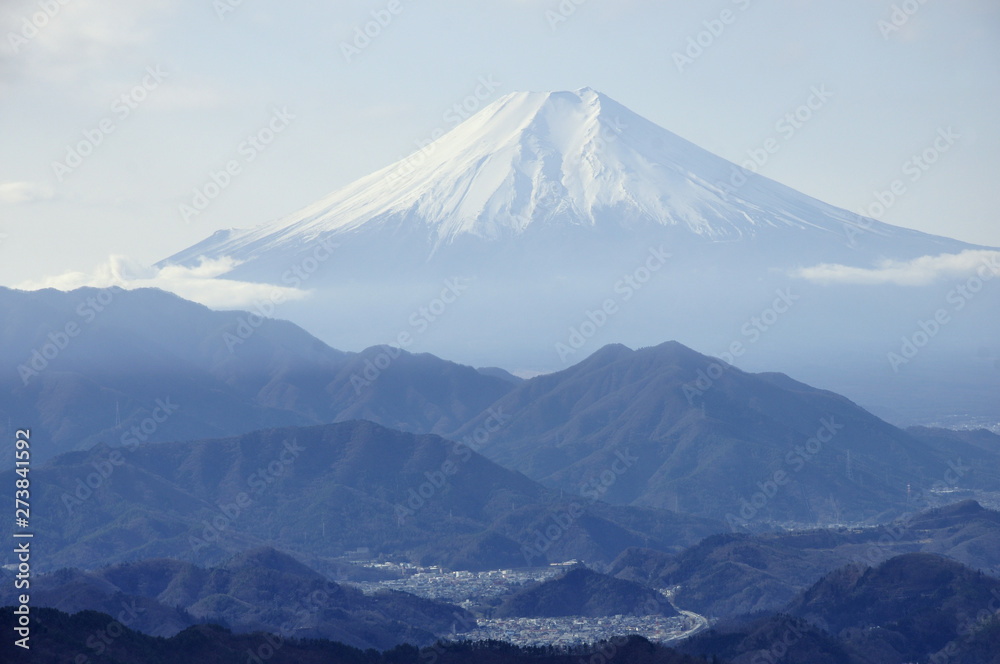 百蔵山より富士山