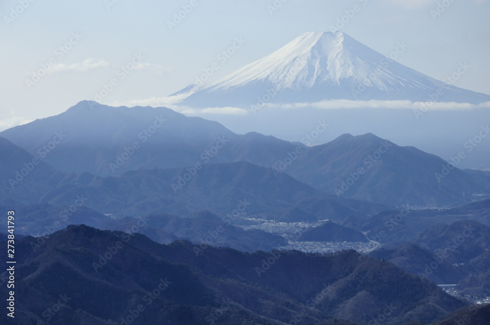 百蔵山より富士山