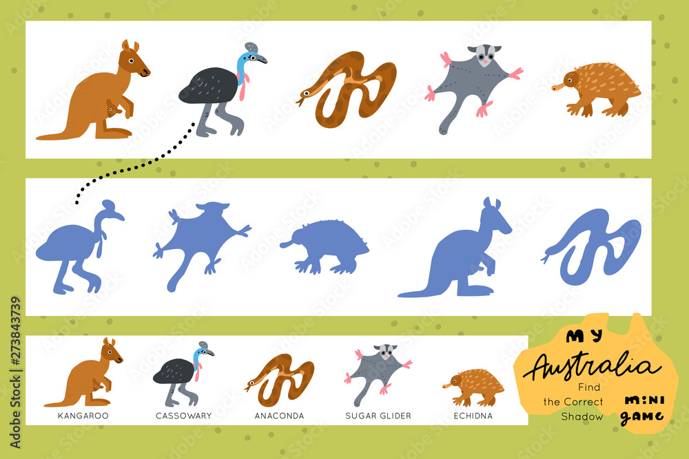 Obraz premium Kids education game vector