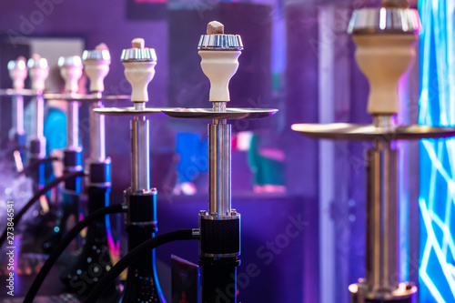 Hookahs on the bar. Ready h...