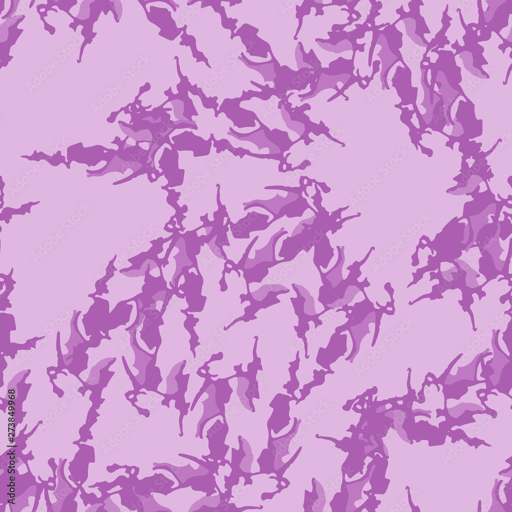 UFO camouflage of various shades of violet and pink colors UFO camouflage of various shades of violet and pink colors
