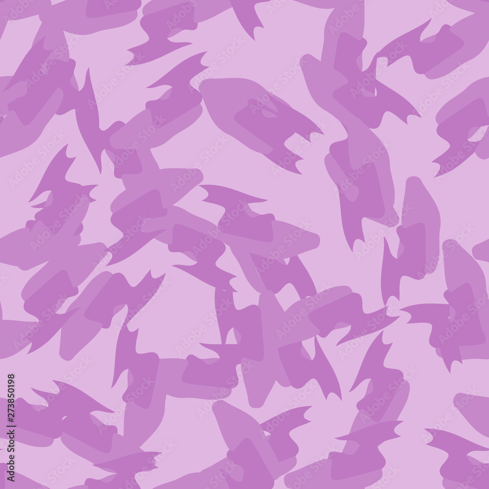 UFO camouflage of various shades of violet and pink colors