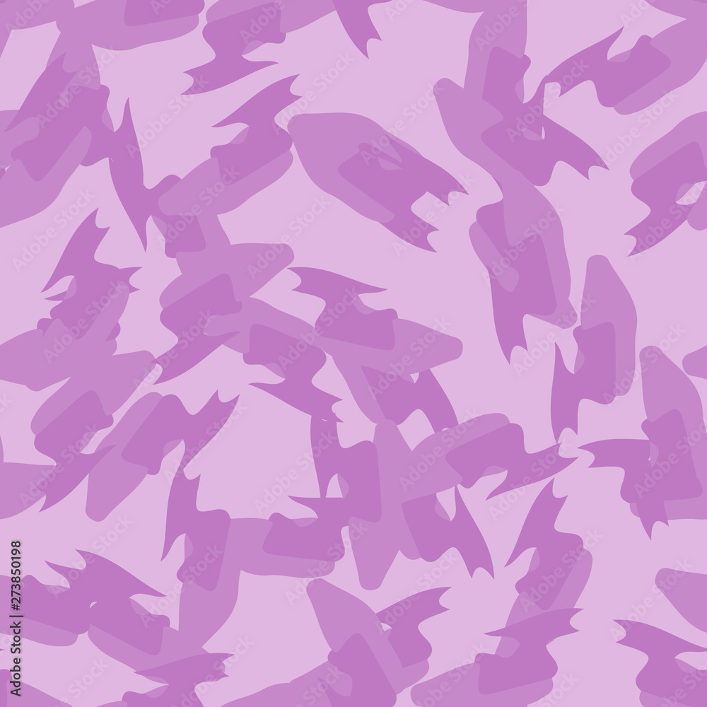 UFO camouflage of various shades of violet and pink colors UFO camouflage of various shades of violet and pink colors