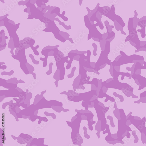 UFO camouflage of various shades of violet and pink colors