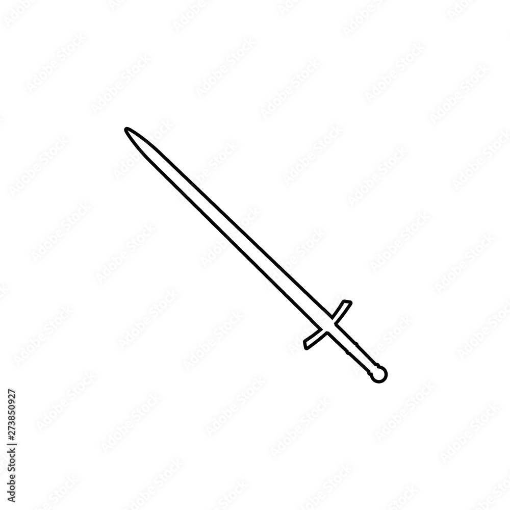 two-handed sword icon. vector illustration two-handed sword icon. vector illustration