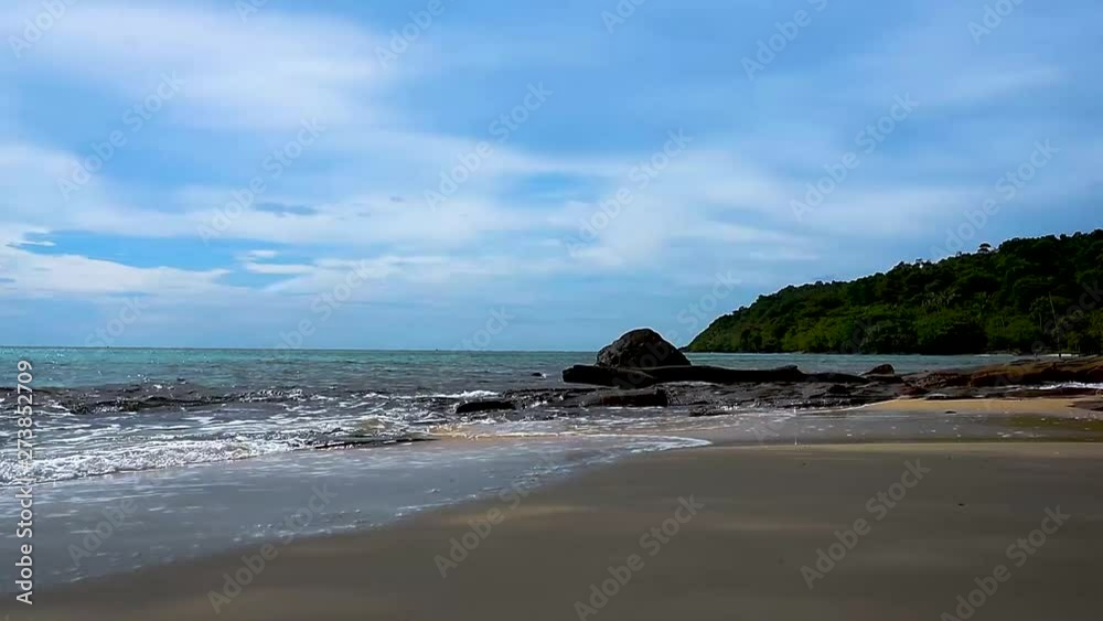 Tropical Island Sea Scenery Video Clip In HD Stock Footage Tropical Island Sea Scenery Video Clip In HD Stock Footage