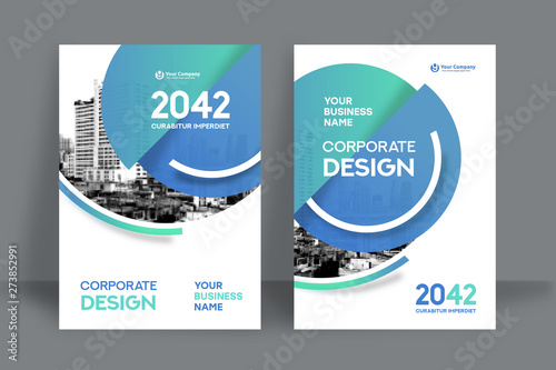 Corporate Book Cover Design Template in A4. Can be adapt to Brochure, Annual Report, Magazine,Poster, Business Presentation, Portfolio, Flyer, Banner, Website.
