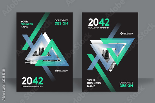 City Background Business Book Cover Design Template