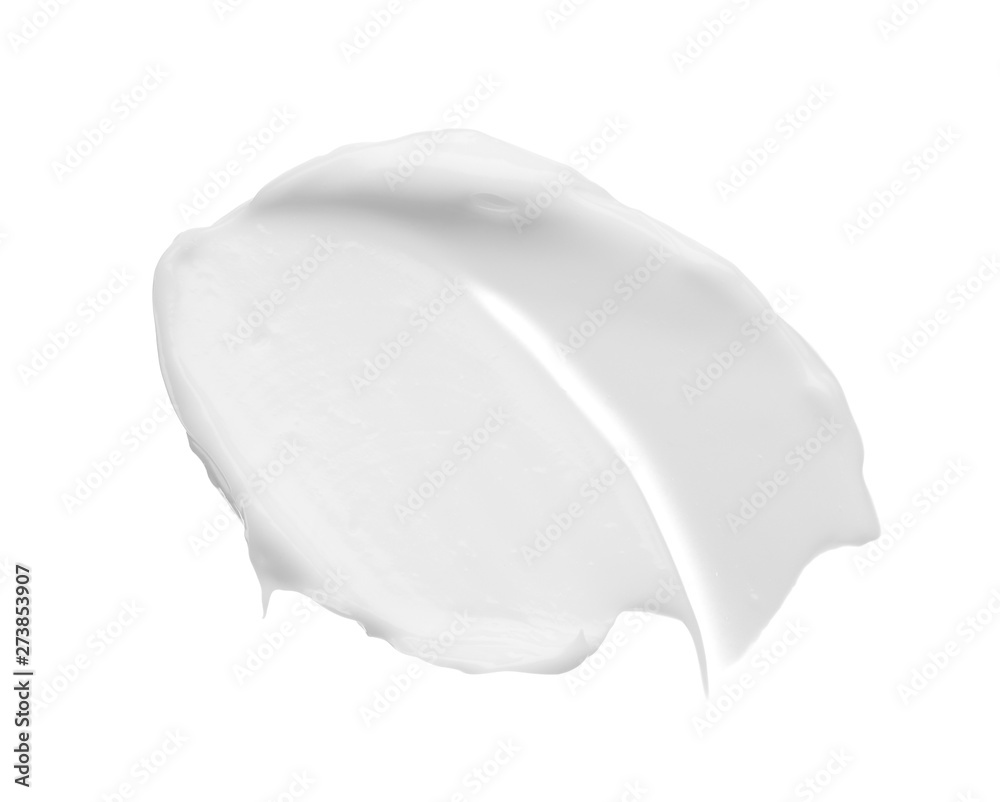 Smears and texture of face cream or white acrylic paint Smears and texture of face cream or white acrylic paint