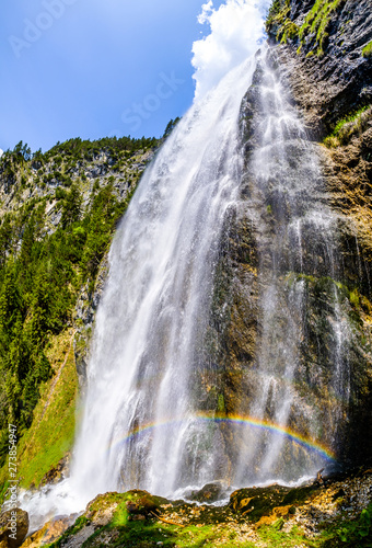 dalfazer waterfall at the achensee lake