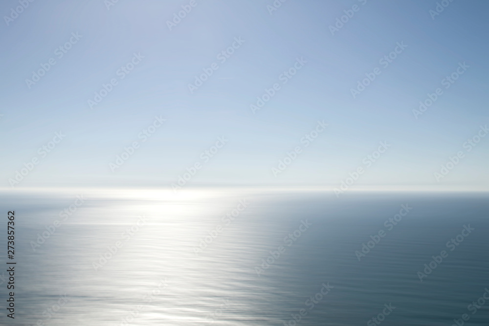The blue atlantic ocean seascape