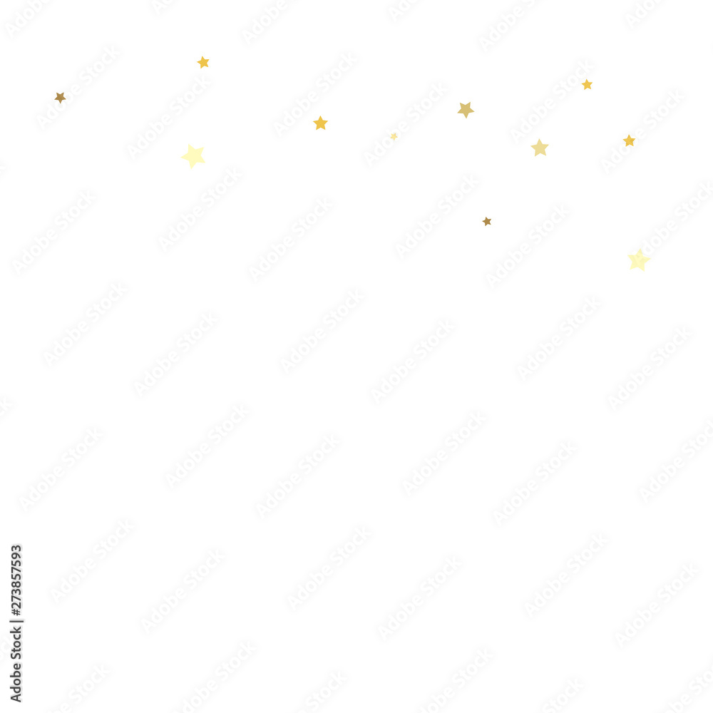 Gold stars. Confetti celebration