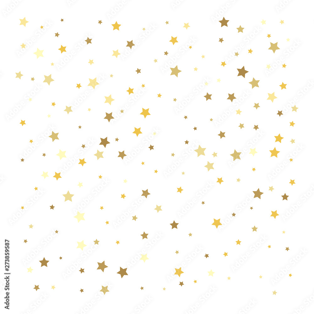 Gold stars. Confetti celebration Gold stars. Confetti celebration