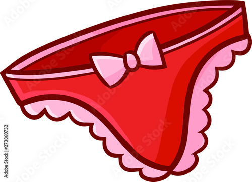 Cute and funny sexy red panties full of seduction