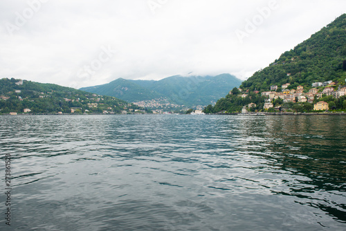 Lake Como landscape in spring