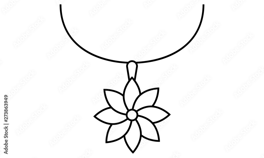 Necklace icon of vector illustration for web and mobile