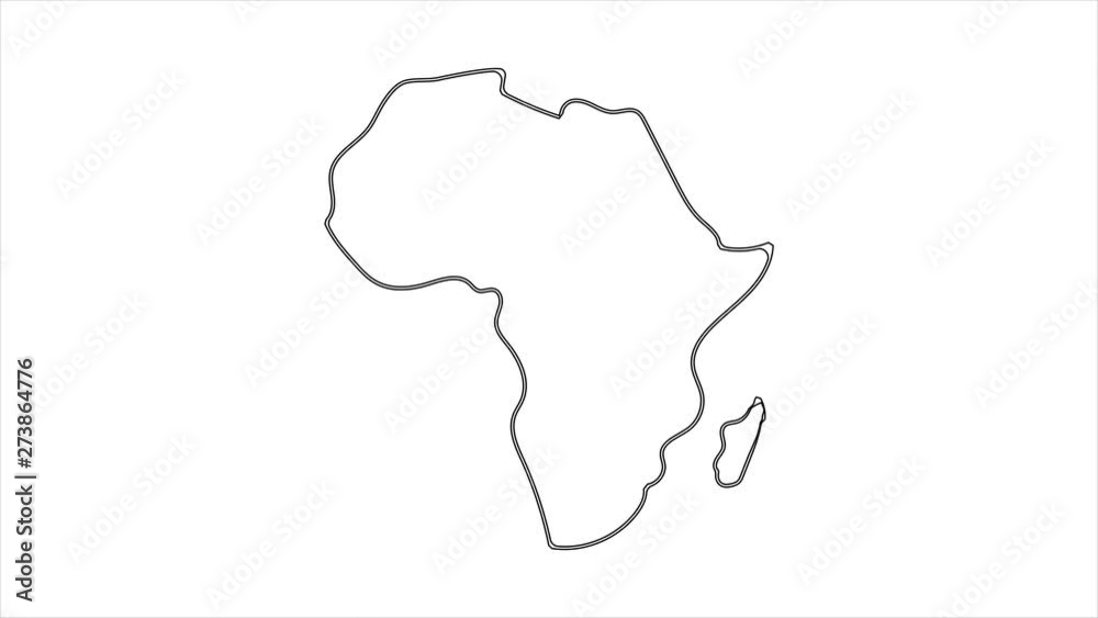 Africa Map sketch illustration hand drawn animation Alpha Luma Matte included. 4k Africa Map sketch illustration hand drawn animation Alpha Luma Matte included. 4k