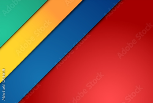Free Download Realistic red, green, blue and yellow sheets of papers - GFXLoad