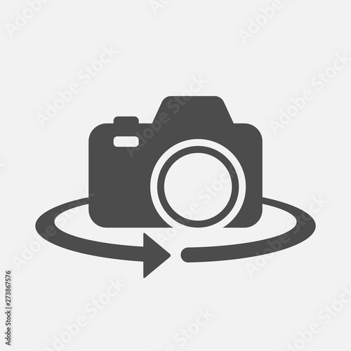 Camera switch isolated on white background. Vector illustration.