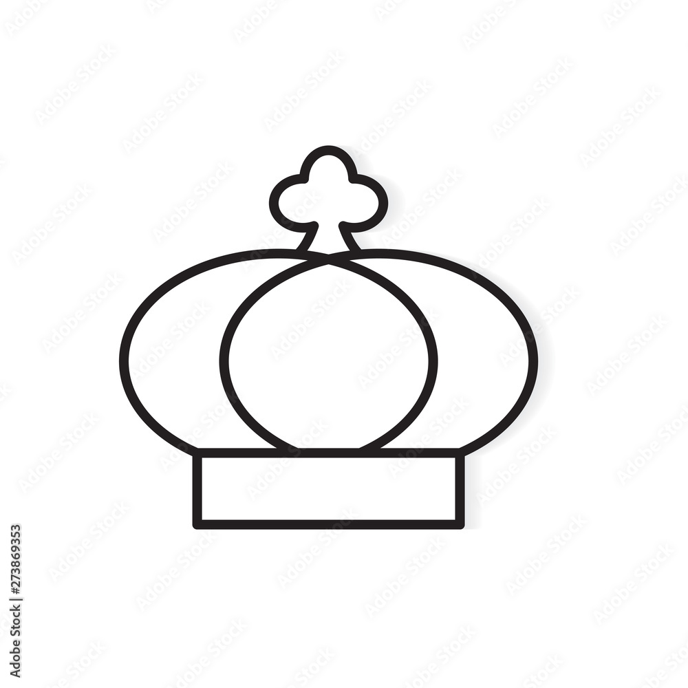 Obraz premium black crown icon- vector illustration