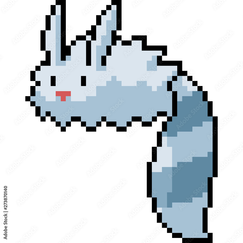 vector pixel art fur monster vector pixel art fur monster