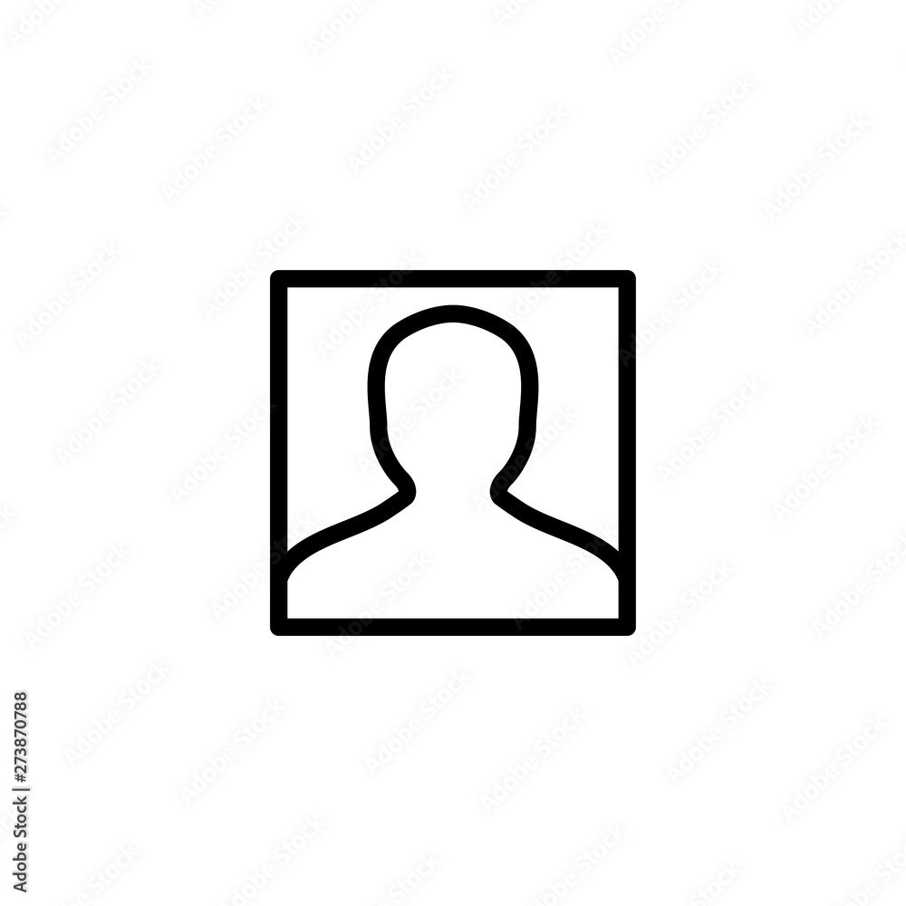 Avatar Line Flat Style Vector Icon. User Sign Icon. Human Avatar Black Icon Vector Illustration Avatar Line Flat Style Vector Icon. User Sign Icon. Human Avatar Black Icon Vector Illustration