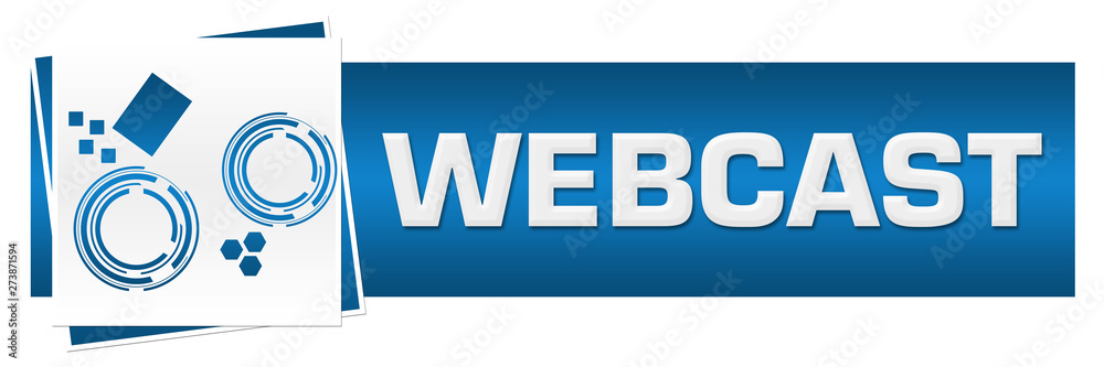 Webcast Blue Grey Technology Block Webcast Blue Grey Technology Block
