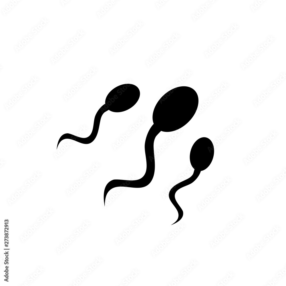 Sperm Icon In Flat Style Vector For Apps, UI, Websites. Black Icon Vector Illustration Sperm Icon In Flat Style Vector For Apps, UI, Websites. Black Icon Vector Illustration