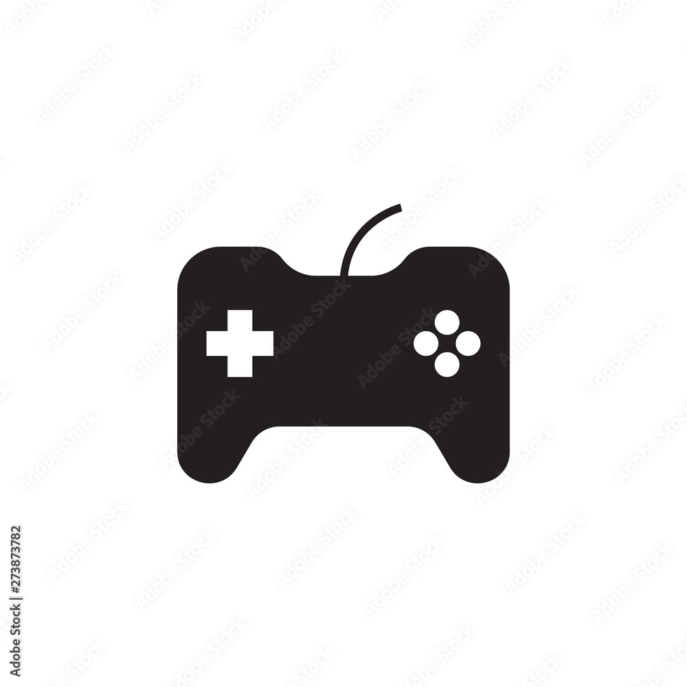 Joystick vector icon, game console symbol. Simple, flat design for web or mobile app Joystick vector icon, game console symbol. Simple, flat design for web or mobile app