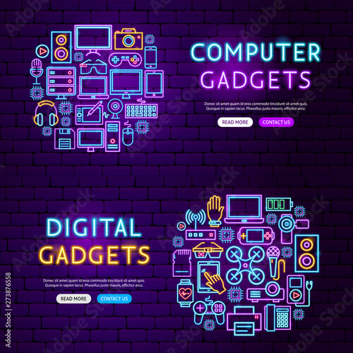 Computer Gadgets Website Banners