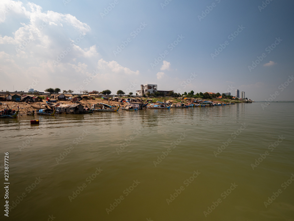 Phnom Penh views from river side