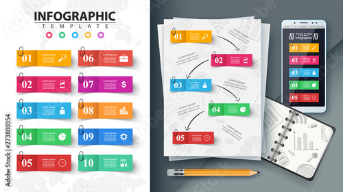 Business infographic. Mockup for your idea.