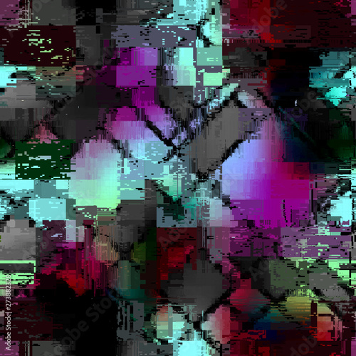 Abstract seamless pattern with imitation of a grunge dirty texture. Vector image.