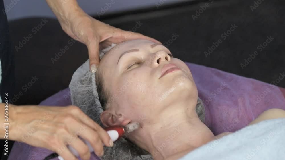 Anti-aging treatments.face peeling for a girl. Concept skin care face. Anti-aging treatments.face peeling for a girl. Concept skin care face.